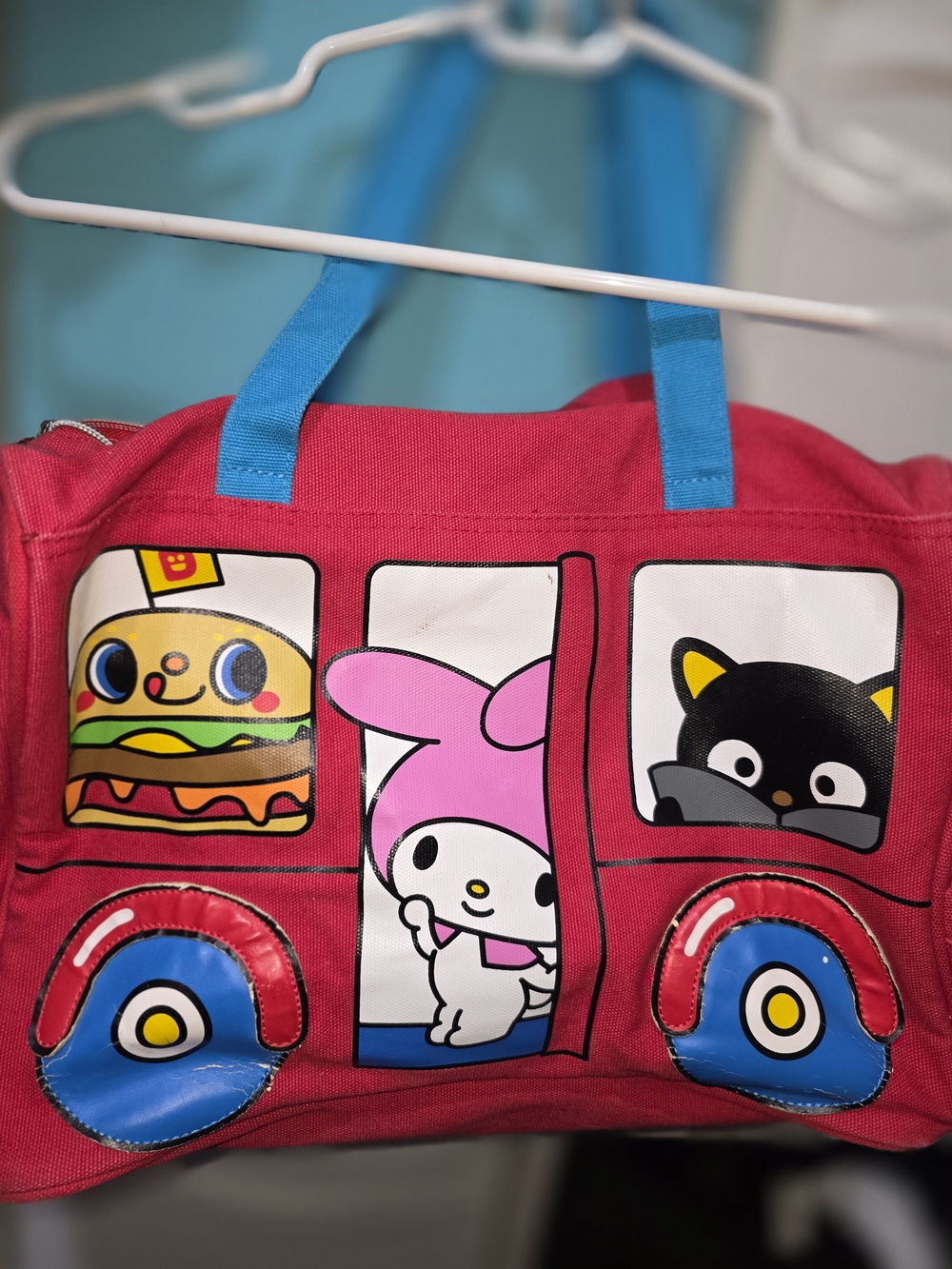 HELLO KITTY SANRIO FRIENDS BUS DUFFLE BAG